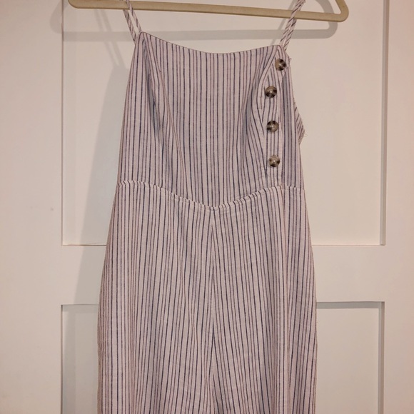 Urban Outfitters Blue and White Linen Jumpsuit!! - Picture 2 of 4